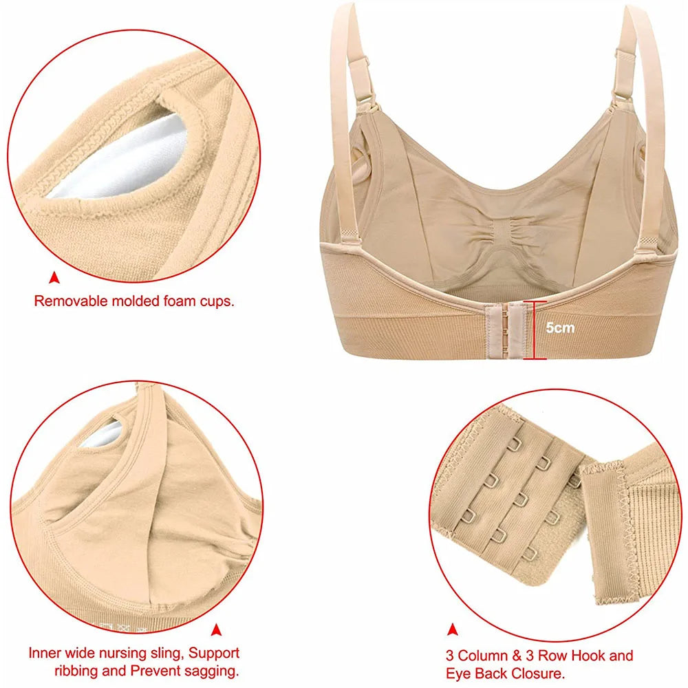 Seamless Comfort Wirefree Nursing Bra