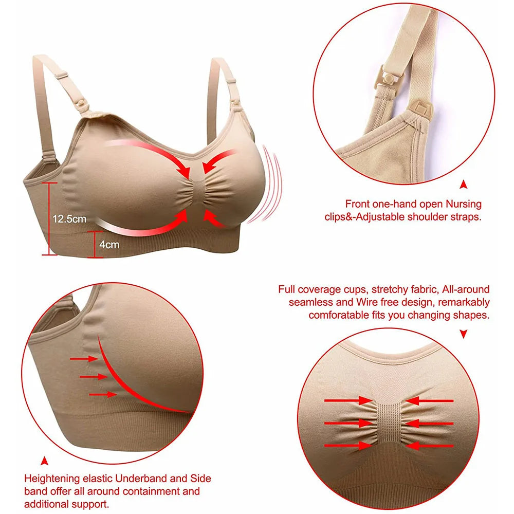 Seamless Comfort Wirefree Nursing Bra
